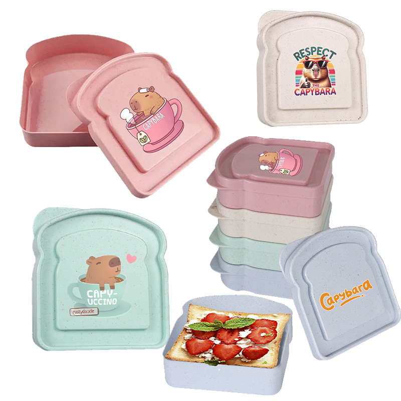 Meal Prep Microwave - Capybara Sandwich-Aufbewahrungsbox für Lebensmittel, Behälter für