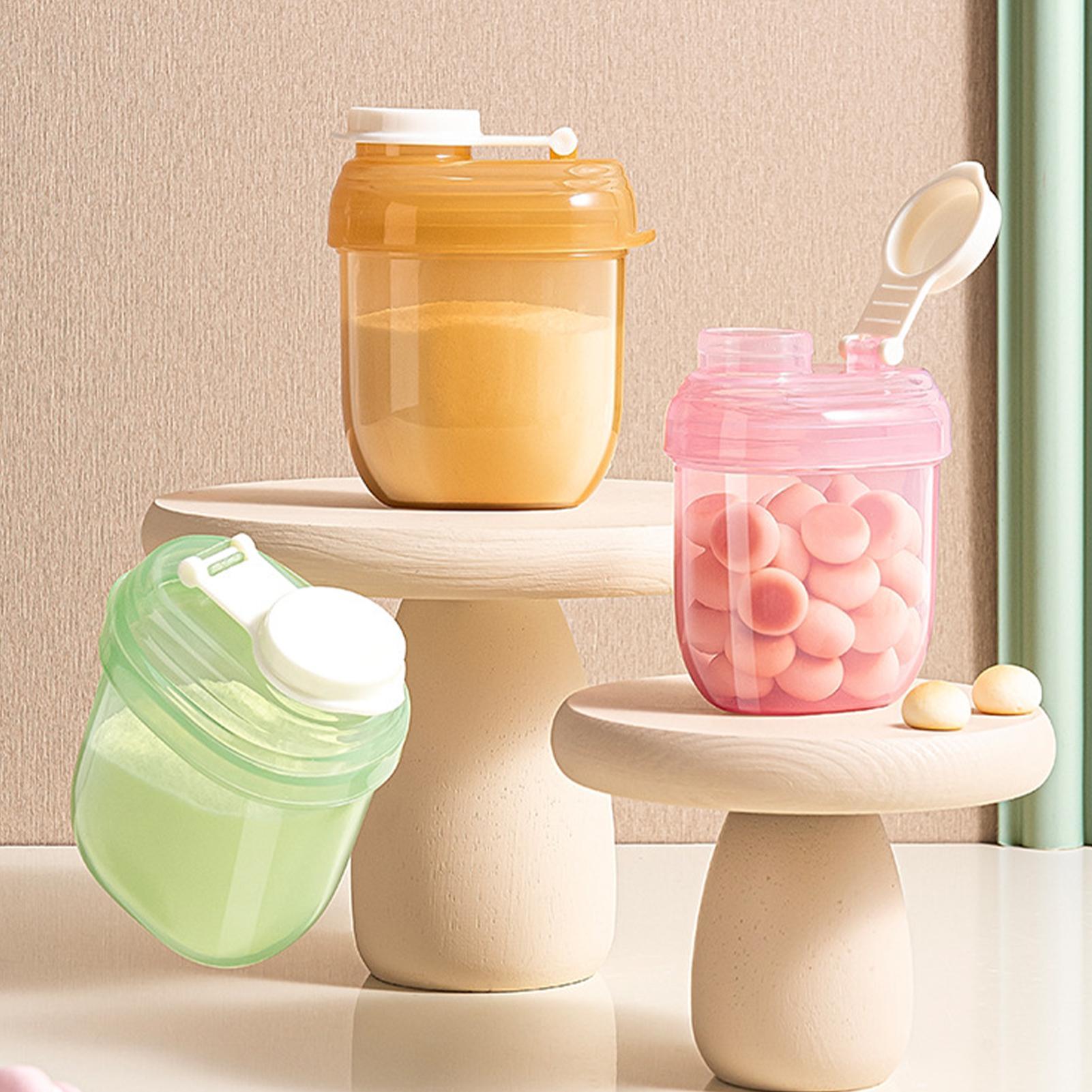 Meal Prep Organizer - Tragbarer Milchpulver-Spender, Luftdichter Snack-Aufbewahrungsbehälter, Reise-Fütterungsorganizer für