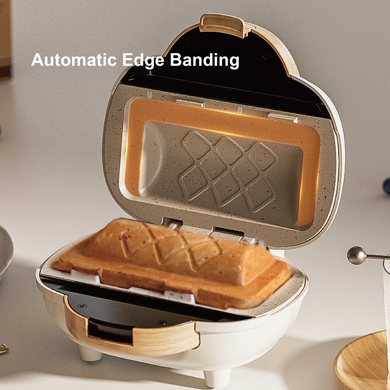 Breakfast Sandwich Press - 500W Sandwich-Maker, schnelle Frühstücksmaschine, Heißpress-Panini-Maker für