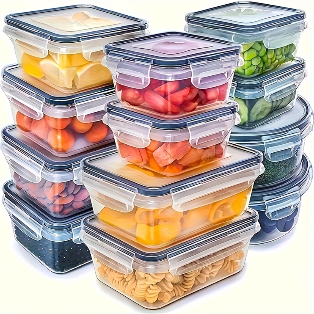 Meal Prep Microwave - 1 Stück Luftdichter Lebensmittelbehälter mit Deckel,
