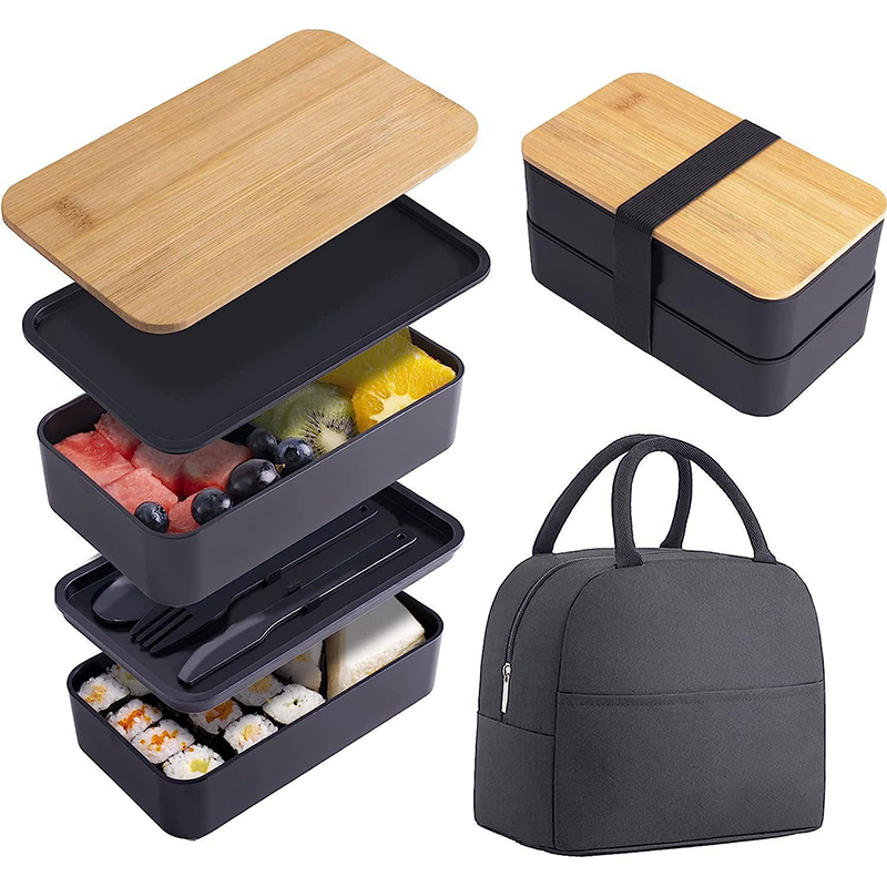 Stapelbare Bento-Box mit Utens – Meal Prep Burrito Bewertung und Preis