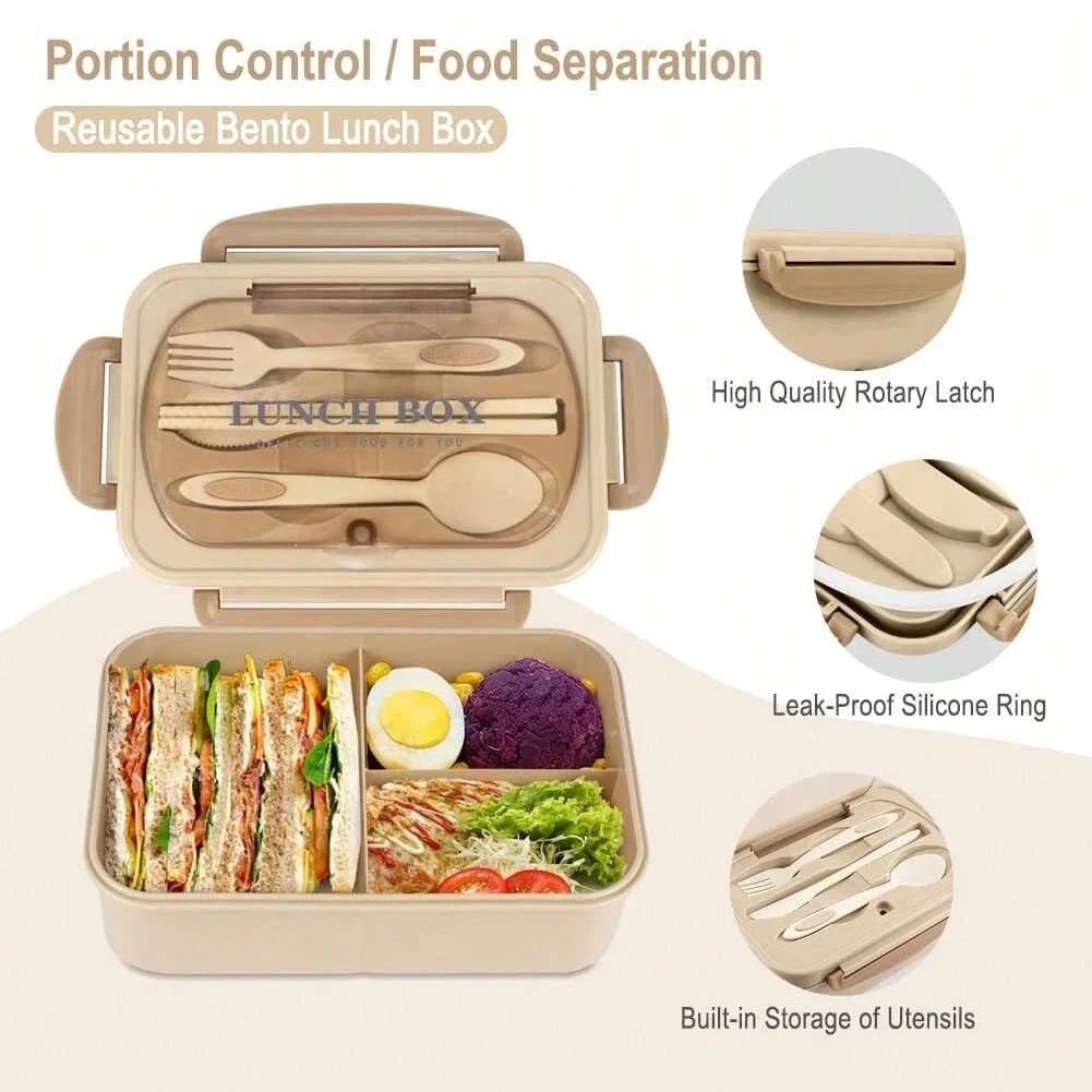 Bento-Box für Erwachsene mit 3 – Meal Prep Microwave Bewertung und Preis