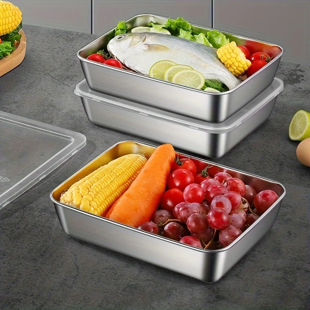 5-teiliges Edelstahl-Lebensmit – Meal Prep Organizer Bewertung und Preis