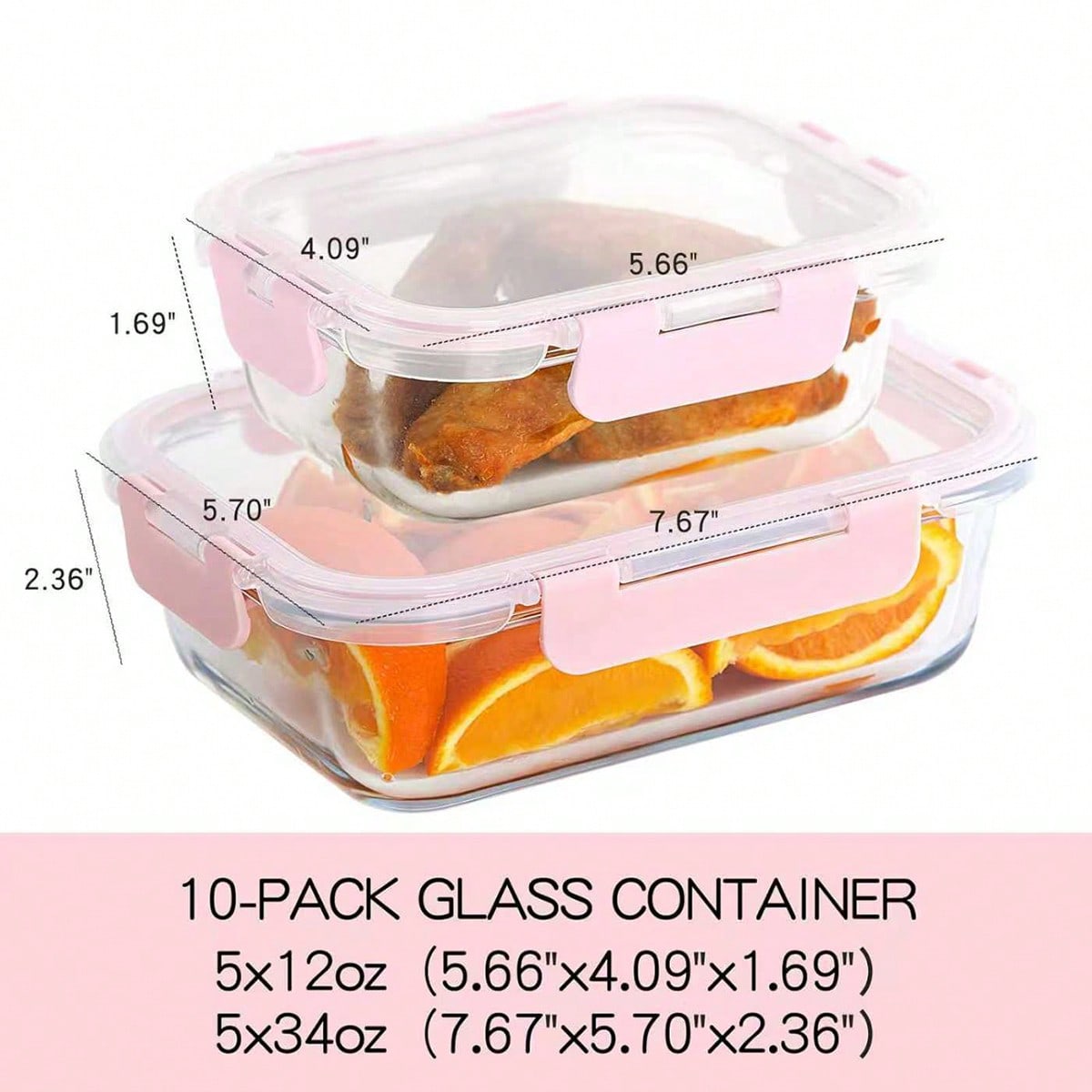 10er-Pack Glasbehälter für die – Meal Prep Microwave Bewertung und Preis
