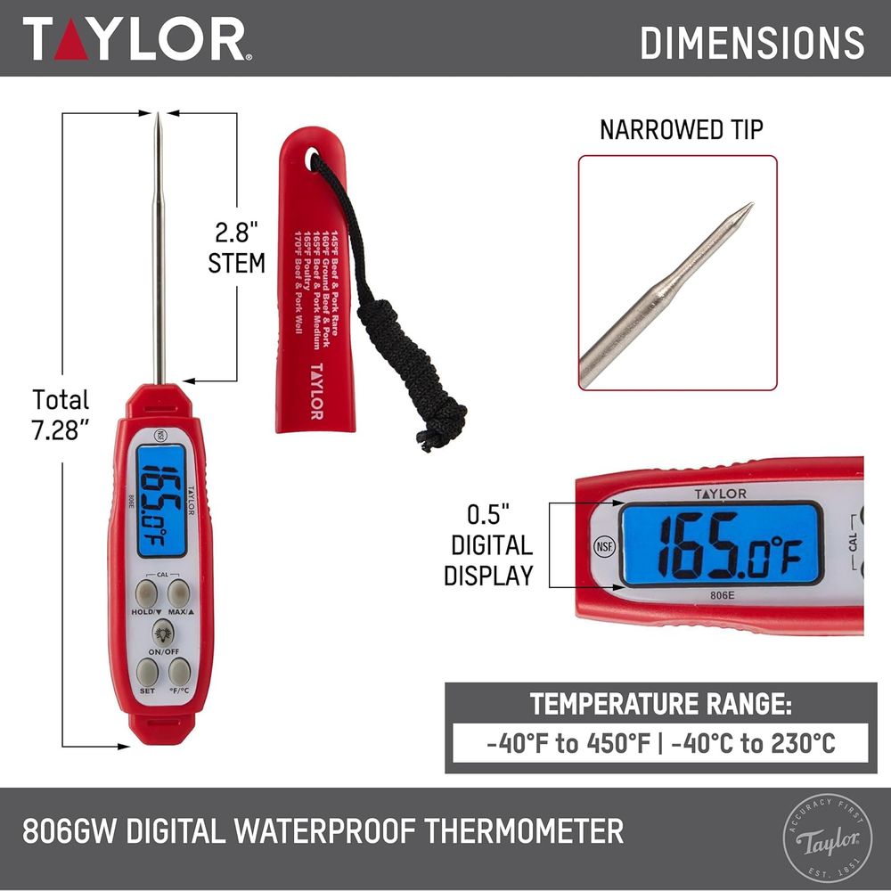Digitales Fleischthermometer – – Meal Prep With Chicken Bewertung und Preis
